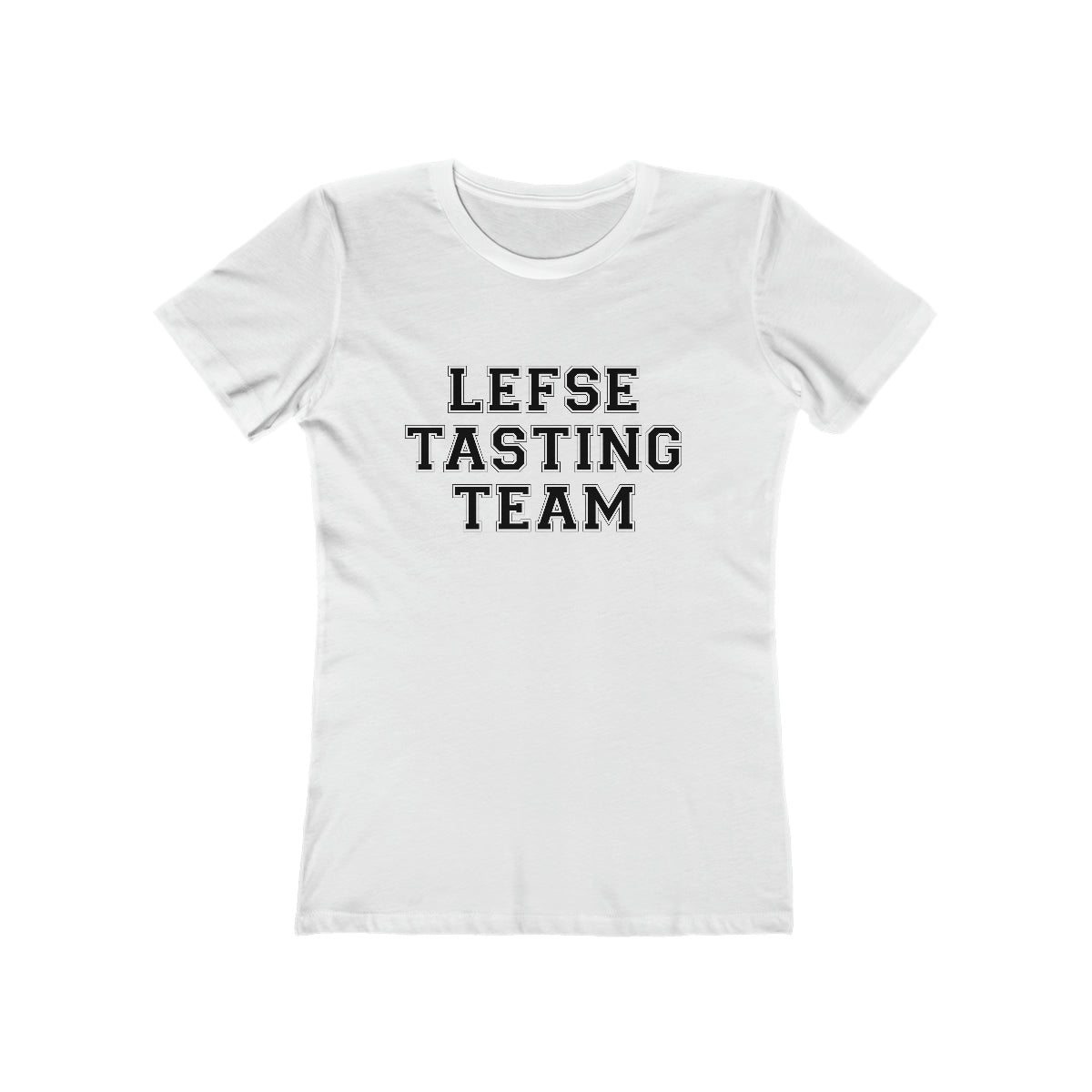 Lefse Tasting Team Women's Fit T-Shirt Scandinavian Design Studio