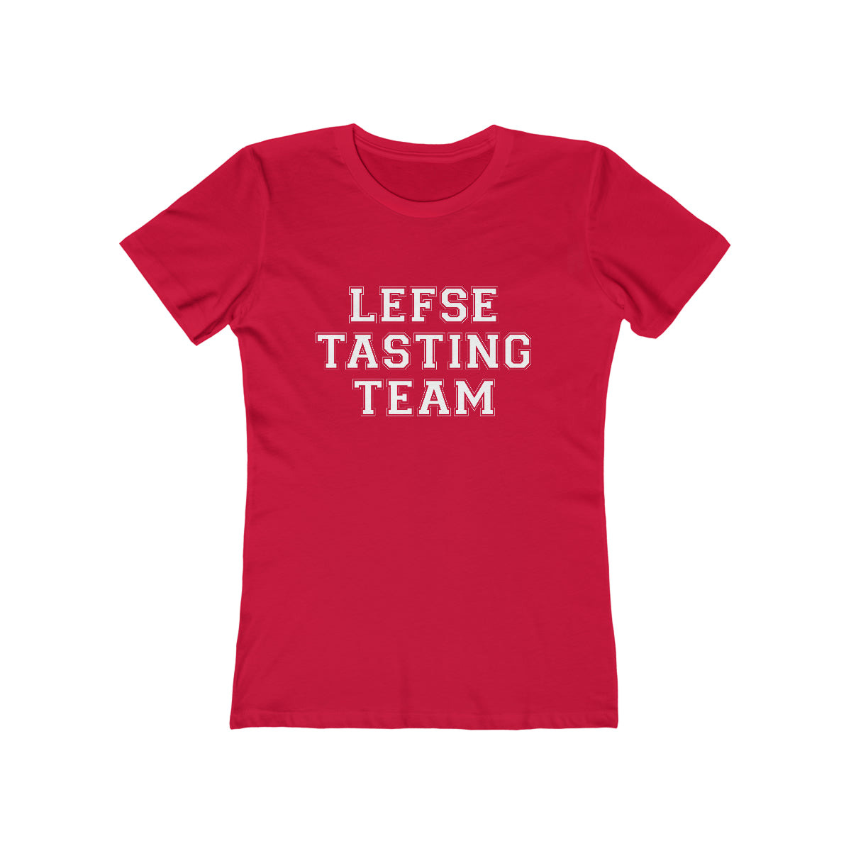 Lefse Tasting Team Women's Fit T-Shirt Scandinavian Design Studio
