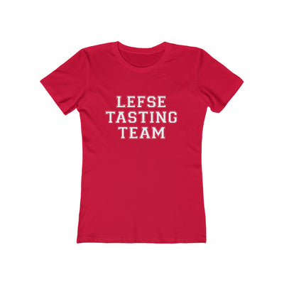 Lefse Tasting Team Women's Fit T-Shirt Scandinavian Design Studio