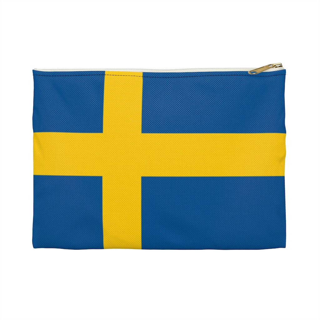 Swedish Flag Accessory Pouch Scandinavian Design Studio