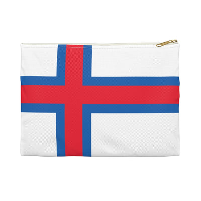 Faroese Flag Accessory Pouch - Scandinavian Design Studio