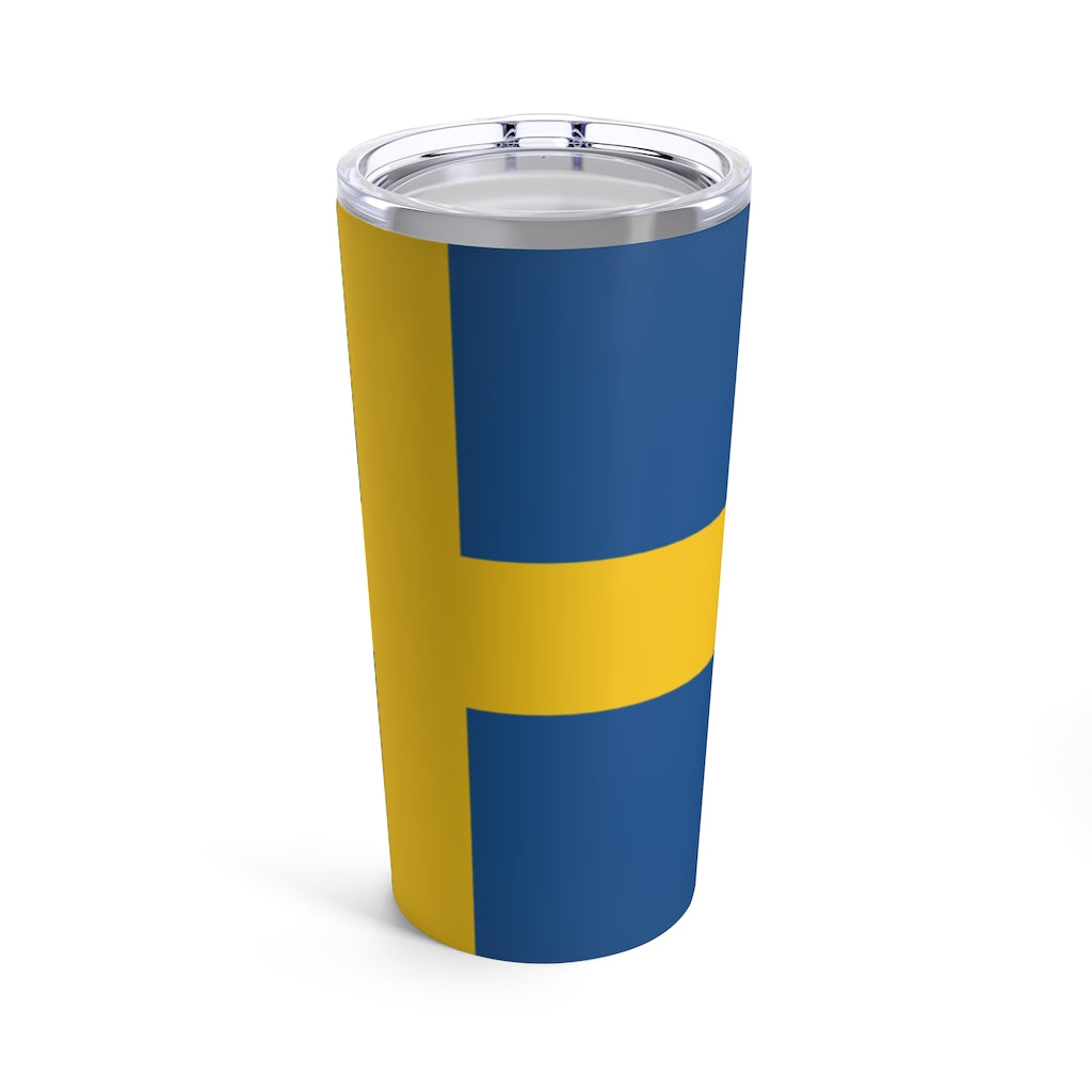 Swedish Flag 20 oz Insulated Tumbler Scandinavian Design Studio