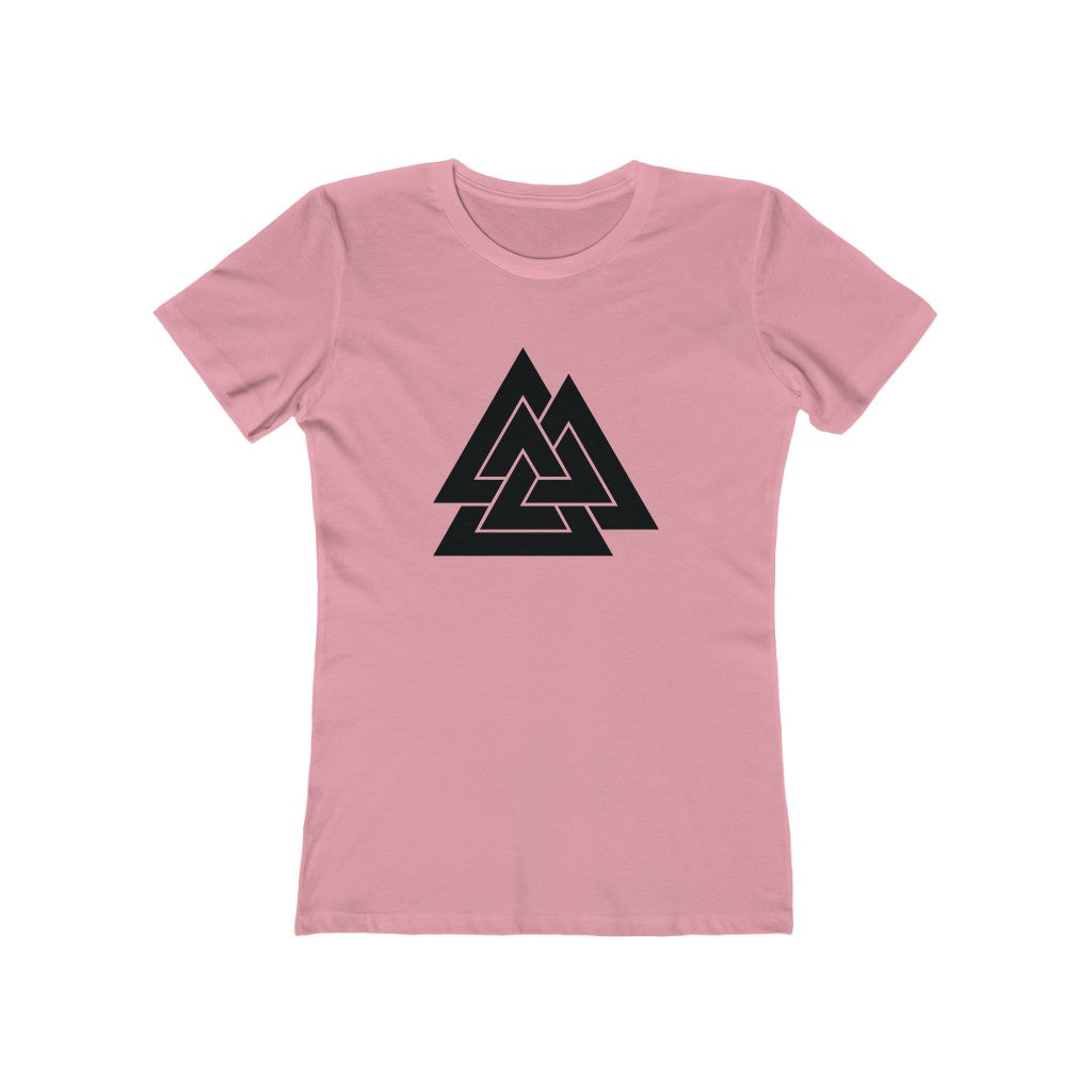 Valknut Women's Fit T-Shirt Solid Light Pink / S - Scandinavian Design Studio