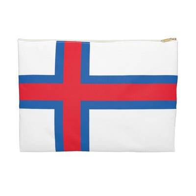 Faroese Flag Accessory Pouch - Scandinavian Design Studio