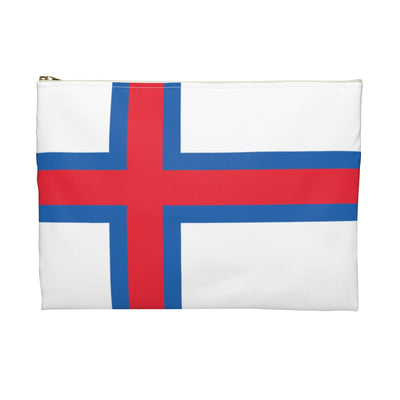 Faroese Flag Accessory Pouch - Scandinavian Design Studio