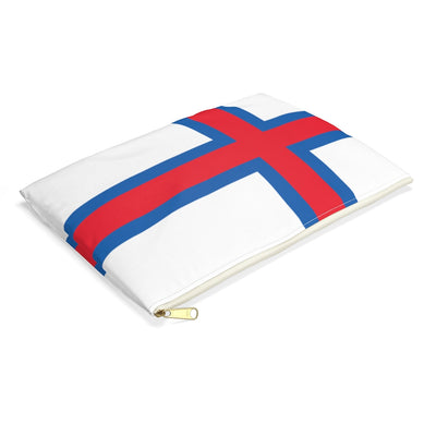 Faroese Flag Accessory Pouch - Scandinavian Design Studio