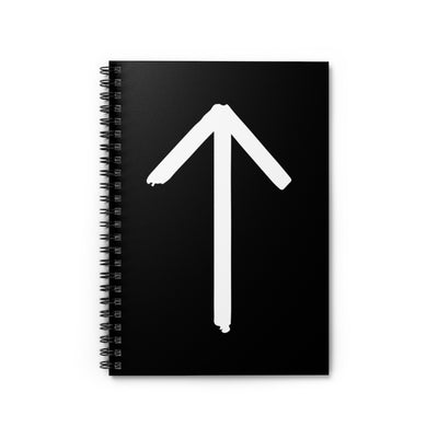 Tiwaz (Warrior) Viking Rune Spiral Notebook Scandinavian Design Studio