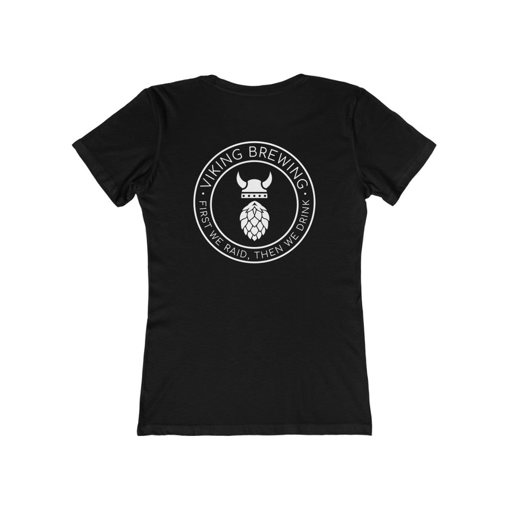 Viking Brewing Women's Fit T-Shirt Solid Black / L - Scandinavian Design Studio