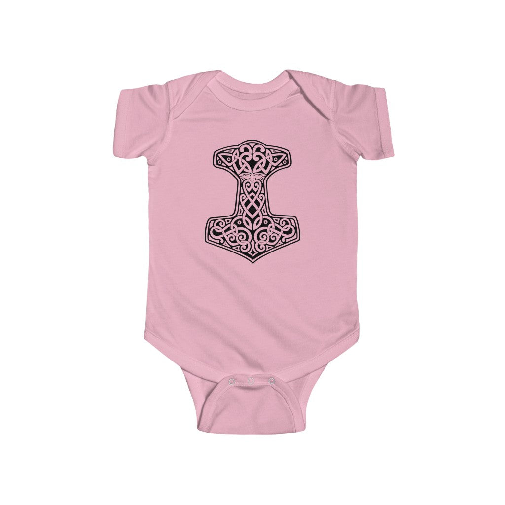 Thor's Hammer Mjolnir Baby Bodysuit Scandinavian Design Studio