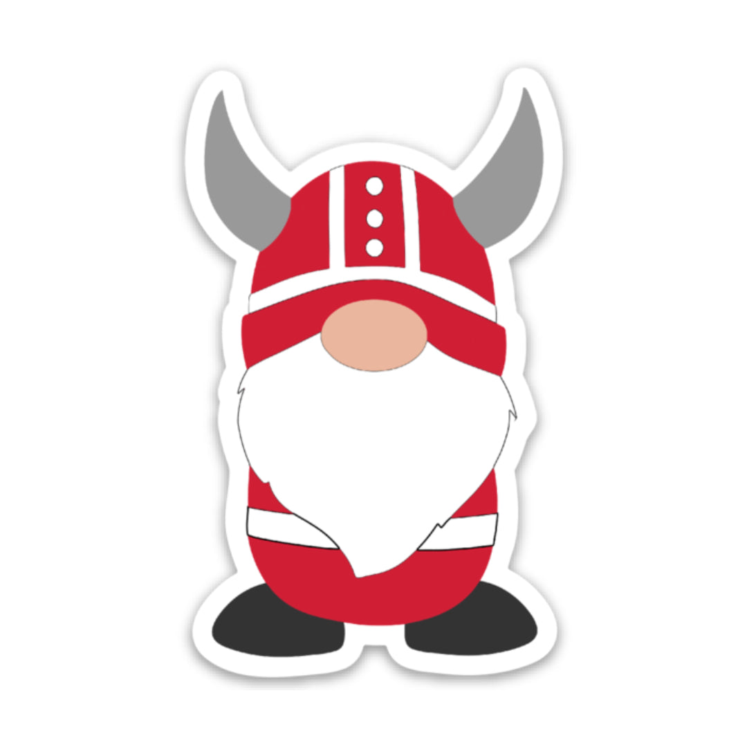 Danish Viking Boy Gnome Sticker Scandinavian Design Studio