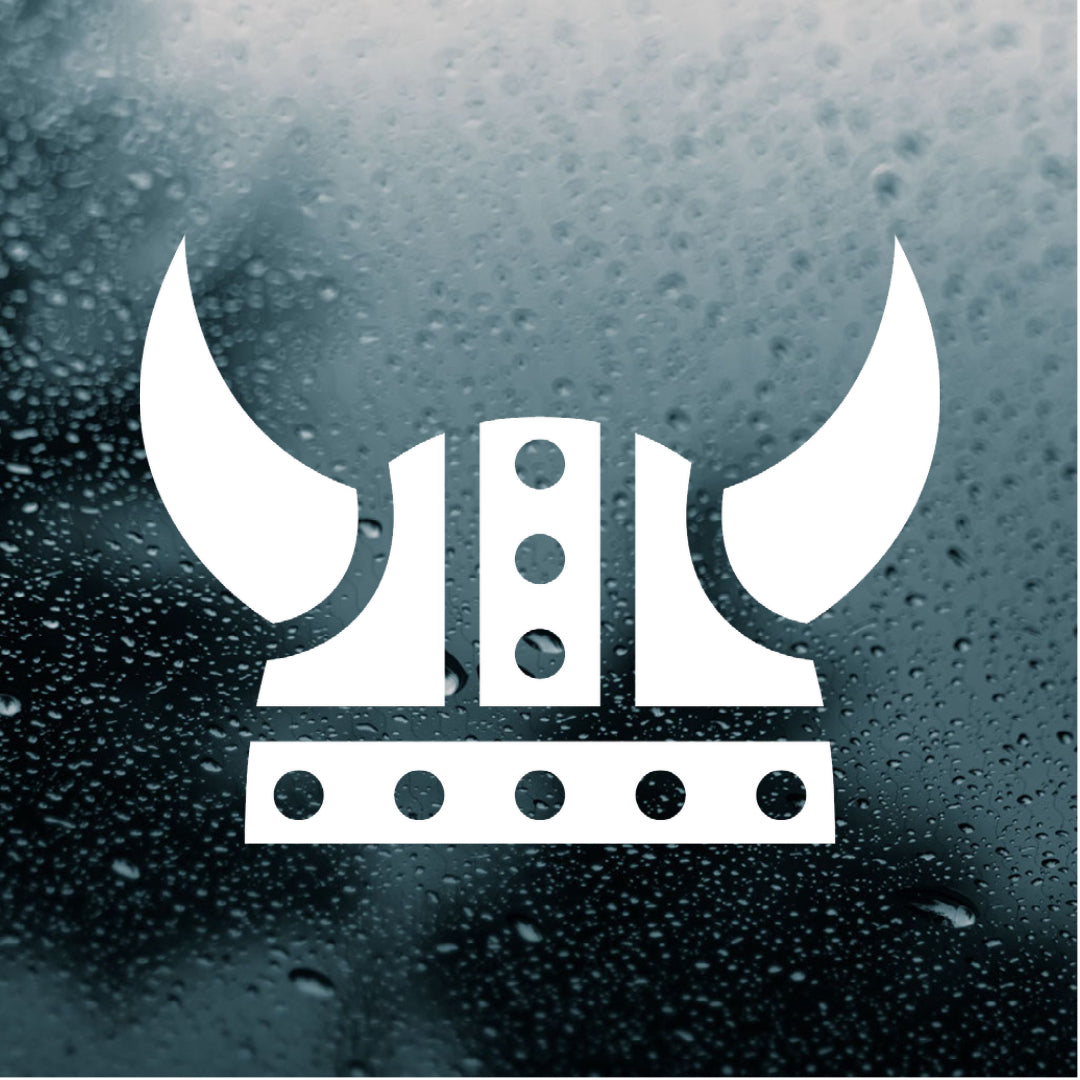 Viking Helmet Vinyl Decal Scandinavian Design Studio