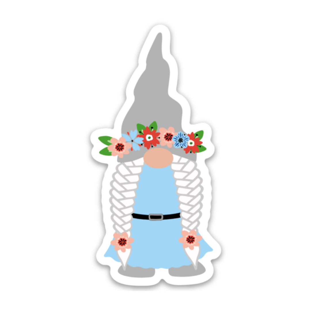 Midsummer Girl Gnome Sticker Scandinavian Design Studio
