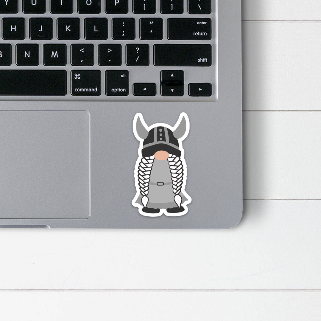 Viking Girl Gnome Sticker Scandinavian Design Studio