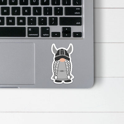 Viking Girl Gnome Sticker Scandinavian Design Studio