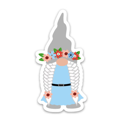 Midsummer Girl Gnome Sticker Scandinavian Design Studio