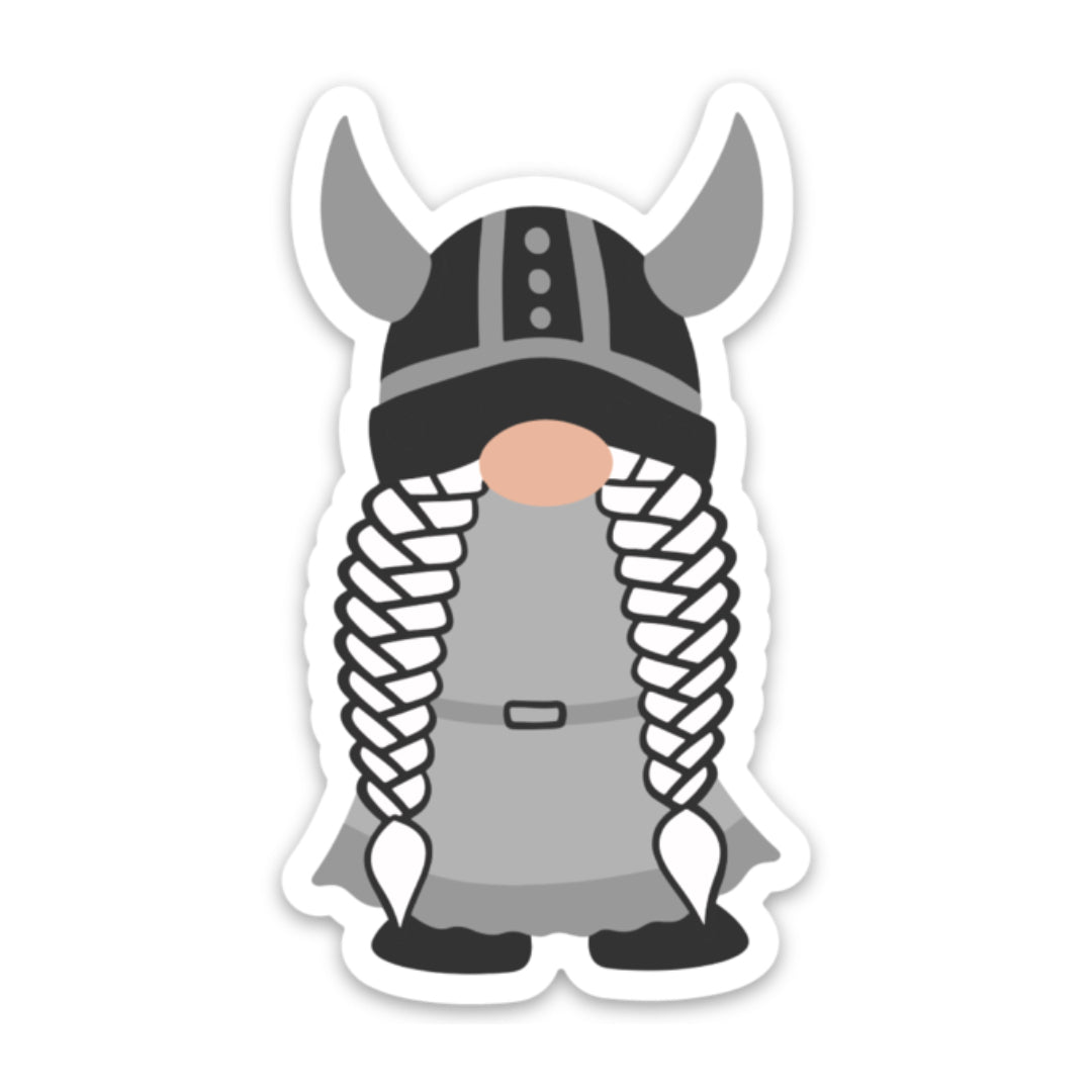 Viking Girl Gnome Sticker Scandinavian Design Studio