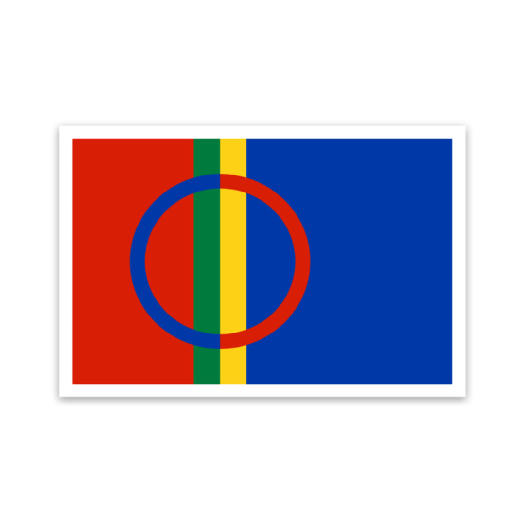 Sami Flag Sticker Scandinavian Design Studio