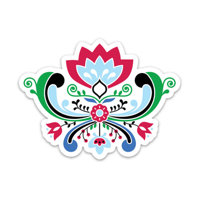 Rosemaling Sticker Scandinavian Design Studio