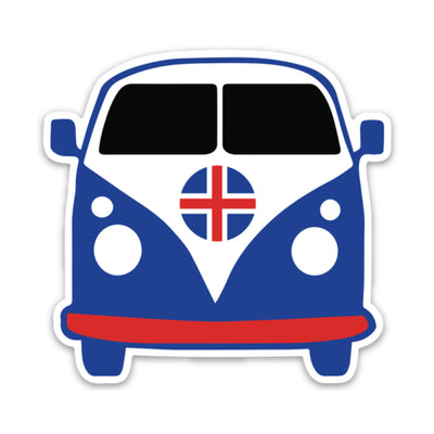 Icelandic Camper Van Sticker Scandinavian Design Studio