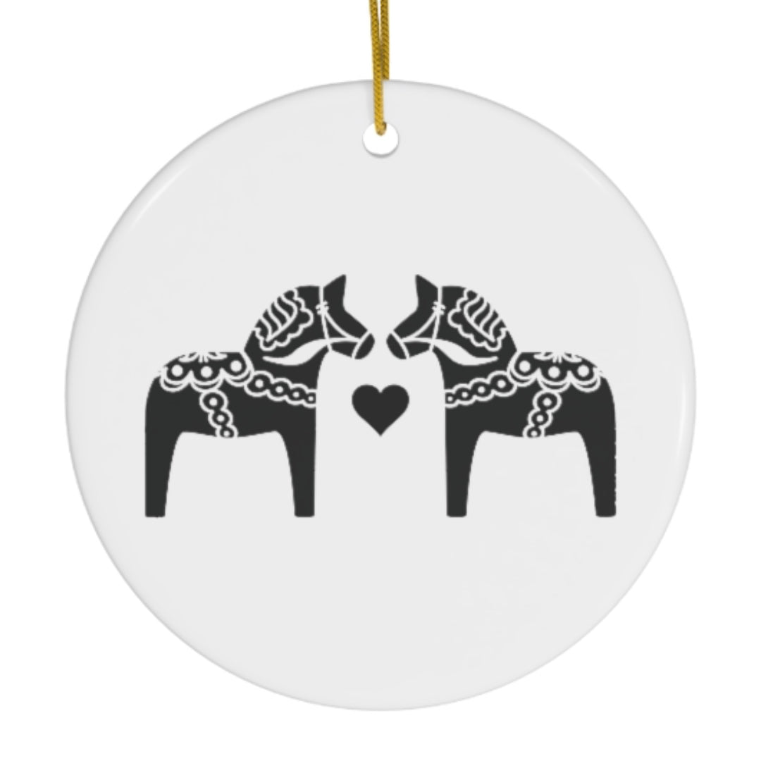 Dala Horse Ornament Scandinavian Design Studio