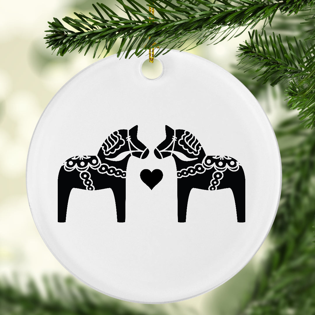 Dala Horse Ornament Scandinavian Design Studio