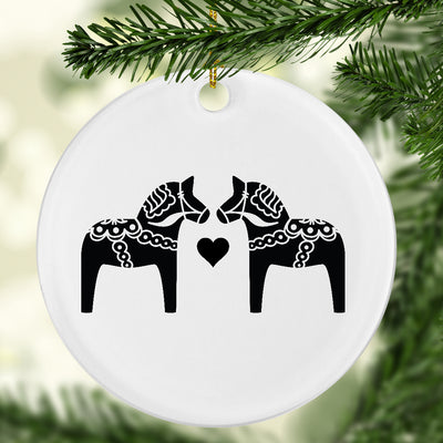 Dala Horse Ornament Scandinavian Design Studio