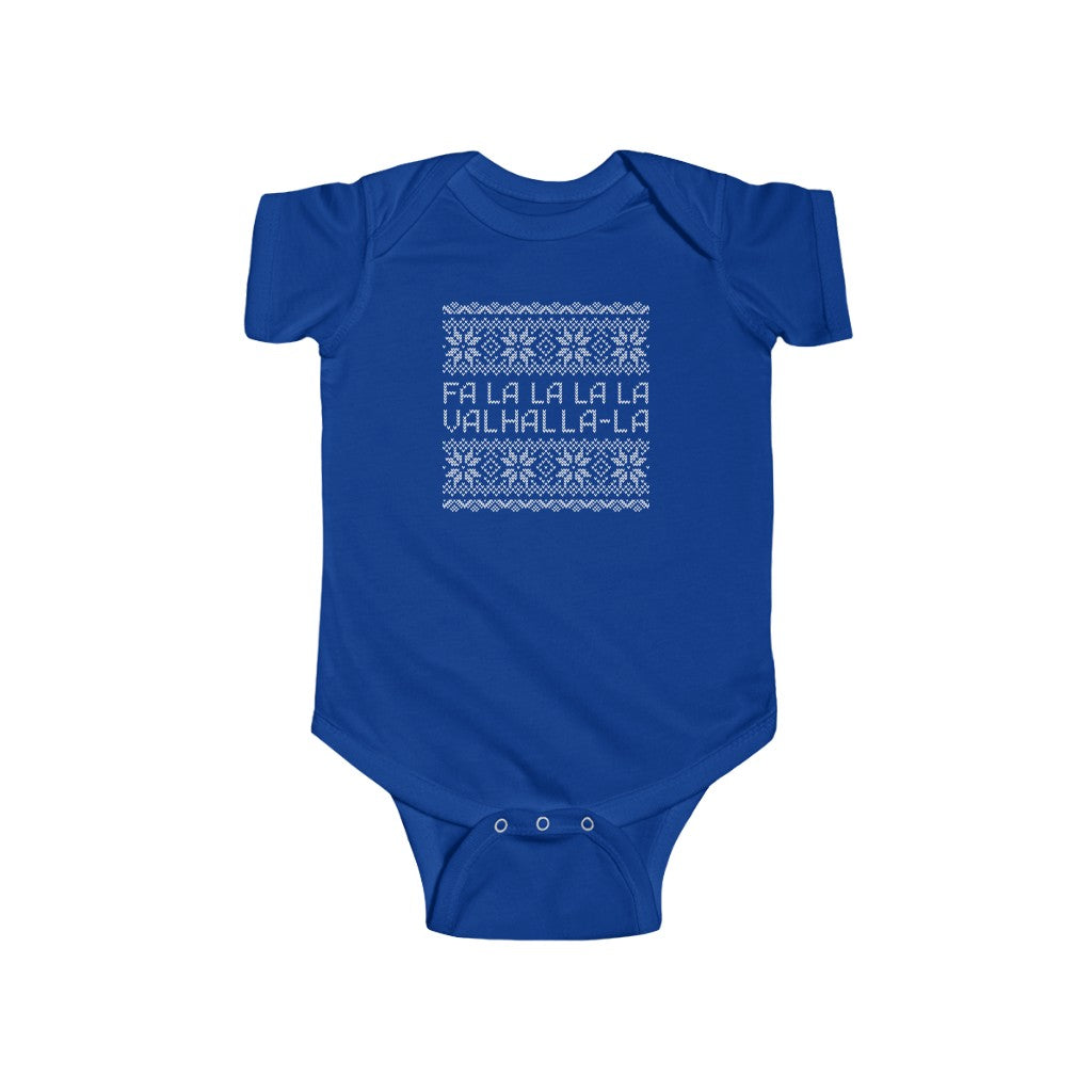 Valhalla Ugly Sweater Baby Bodysuit Scandinavian Design Studio