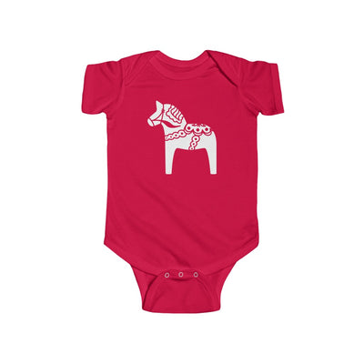 Swedish Horse Baby Bodysuit Scandinavian Design Studio
