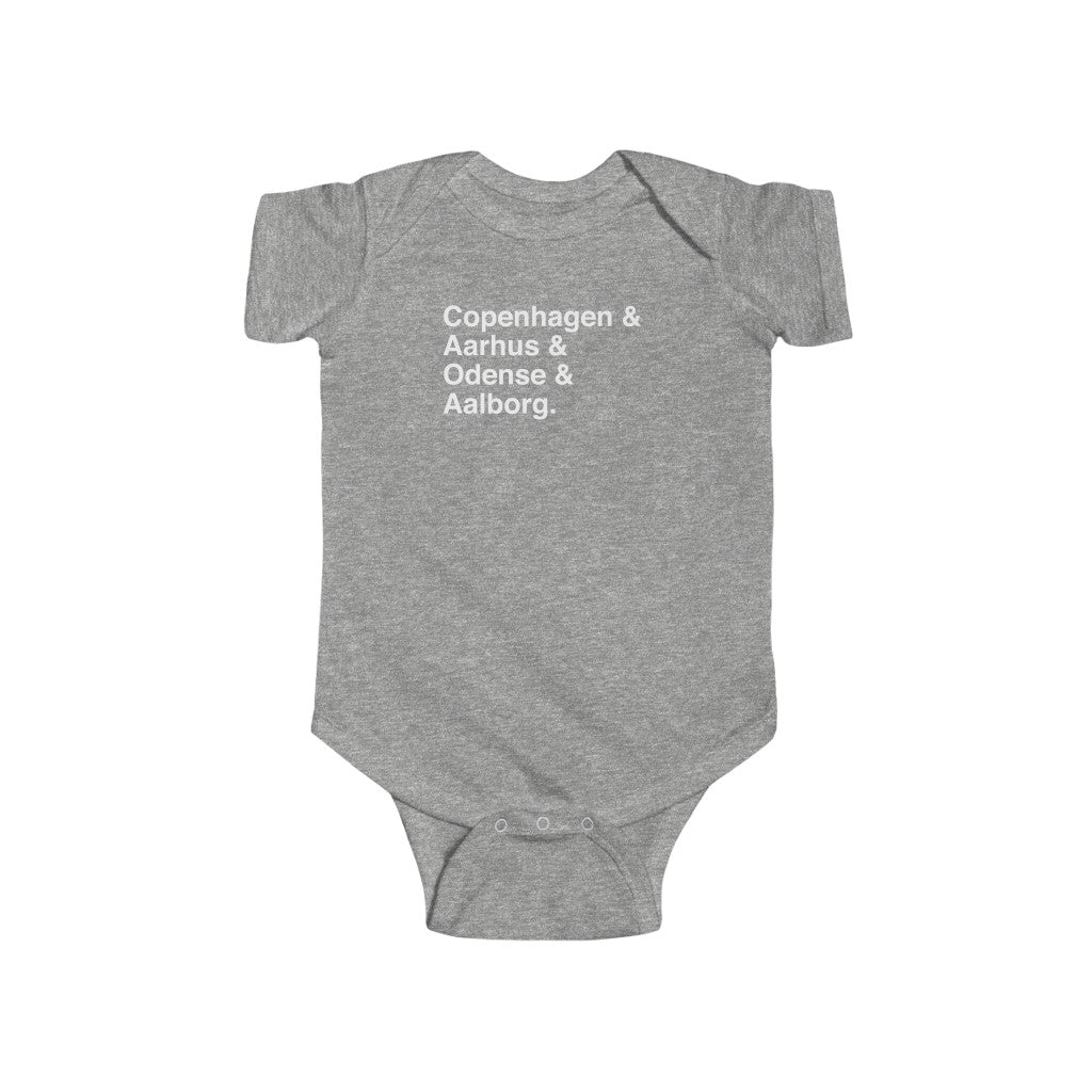 Cities Of Denmark Baby Bodysuit Scandinavian Design Studio