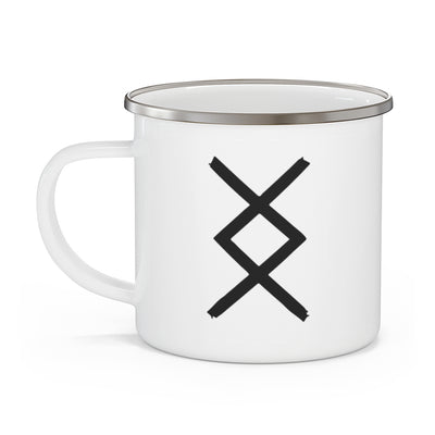 Ingwaz (Fertility) Viking Rune Enamel Camping Mug Scandinavian Design Studio