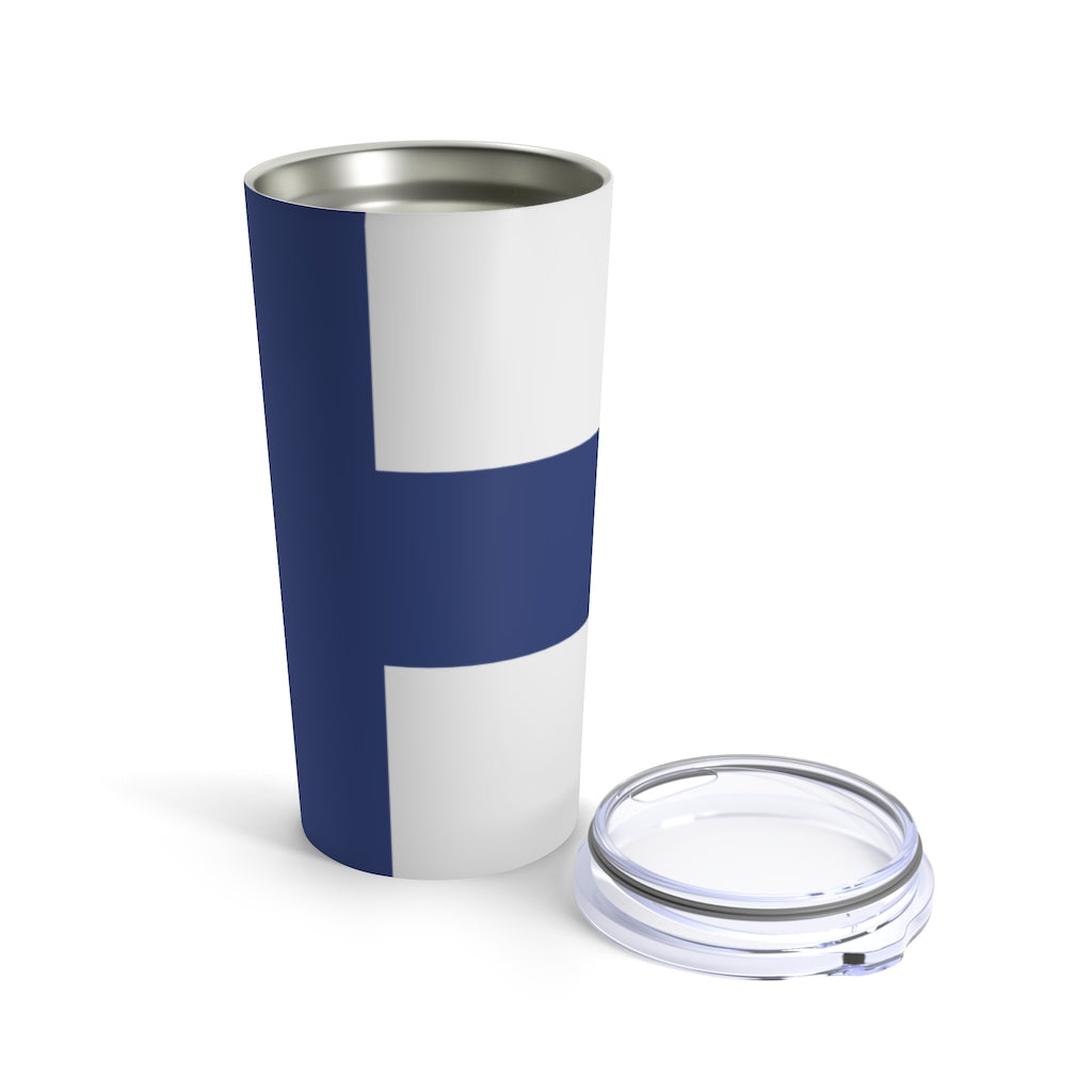Finnish Flag 20 oz Insulated Tumbler Scandinavian Design Studio