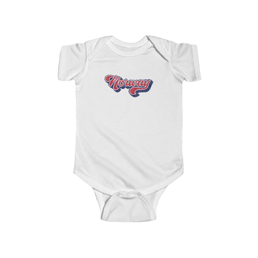 Retro Norway Baby Bodysuit Scandinavian Design Studio