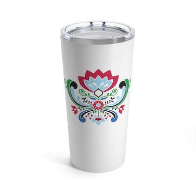 Midsummer Rosemaling 20 oz Insulated Tumbler Scandinavian Design Studio