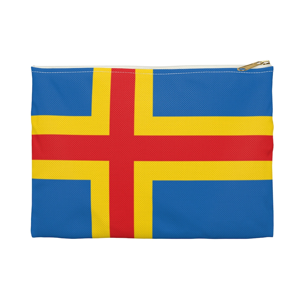 Åland Flag Accessory Pouch Scandinavian Design Studio