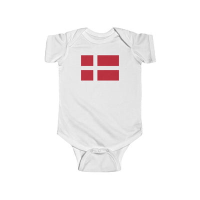 Danish Flag Baby Bodysuit Scandinavian Design Studio