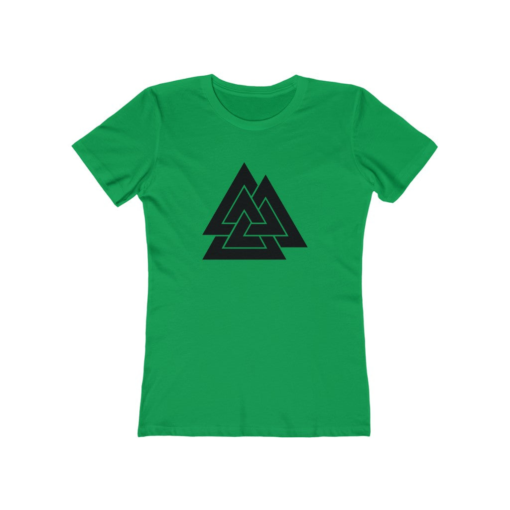 Valknut Women's Fit T-Shirt Solid Kelly Green / S - Scandinavian Design Studio