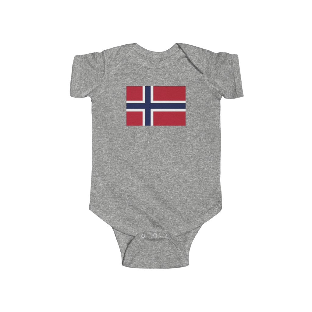 Norwegian Flag Baby Bodysuit Scandinavian Design Studio