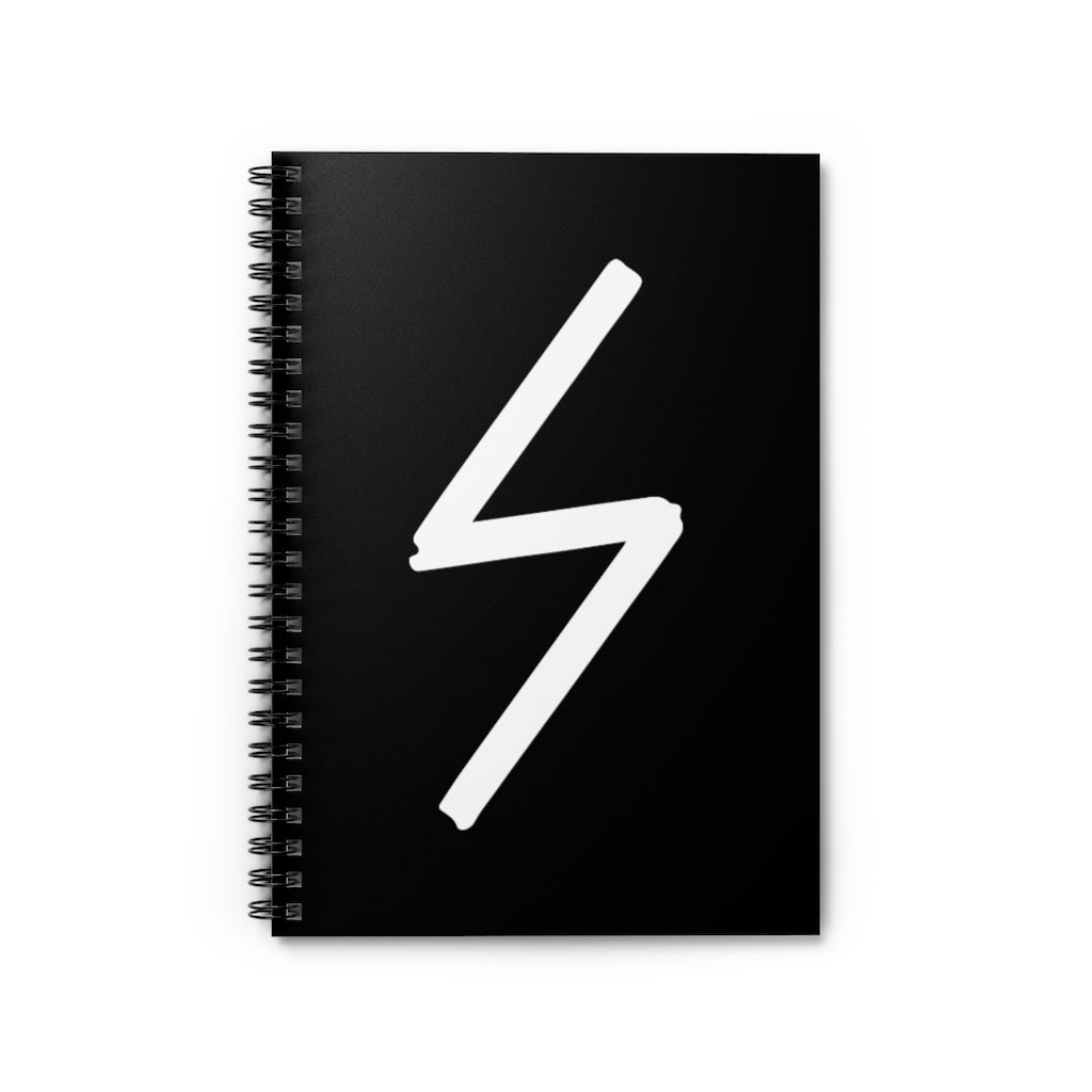 Sowilo (The Sun) Viking Rune Spiral Notebook Scandinavian Design Studio
