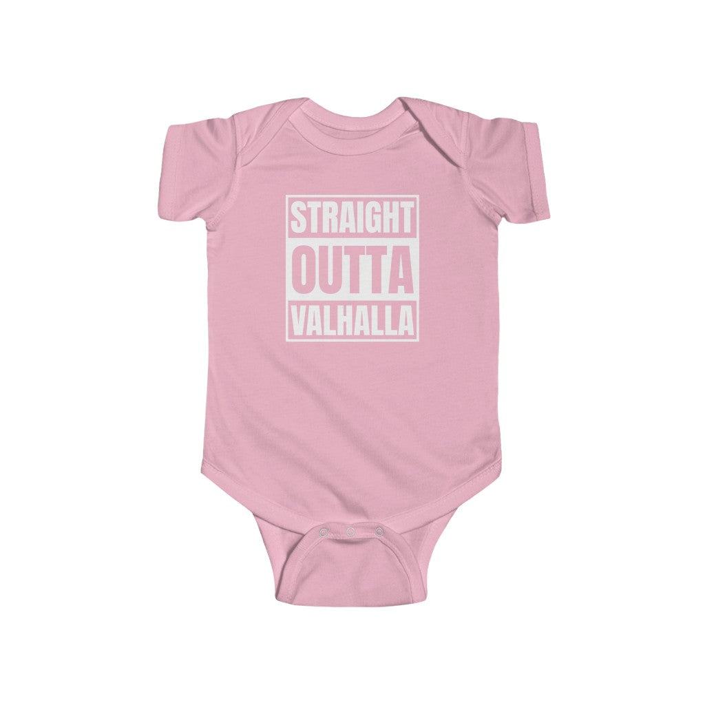 Straight Outta Valhalla Baby Bodysuit Scandinavian Design Studio