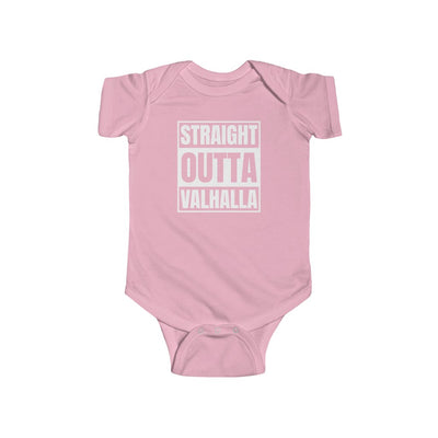 Straight Outta Valhalla Baby Bodysuit Scandinavian Design Studio