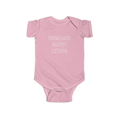 Norwegians Against Lutefisk Baby Bodysuit Scandinavian Design Studio