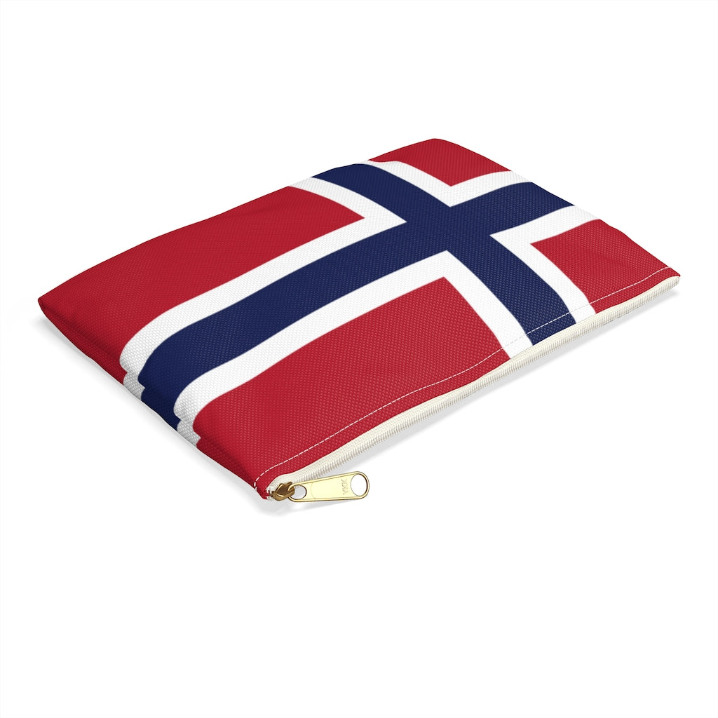 Norwegian Flag Accessory Pouch Scandinavian Design Studio