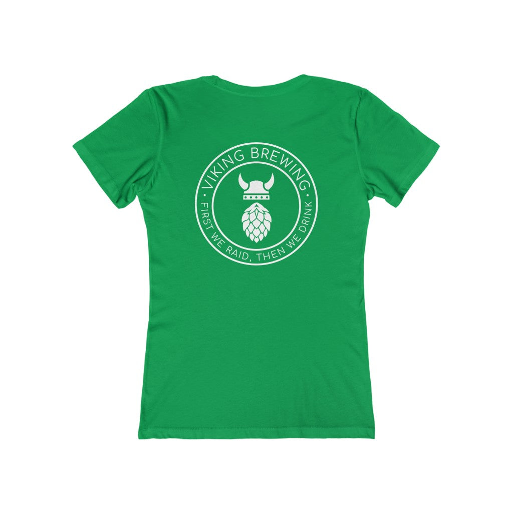 Viking Brewing Women's Fit T-Shirt Solid Kelly Green / S - Scandinavian Design Studio