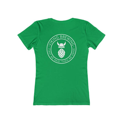 Viking Brewing Women's Fit T-Shirt Solid Kelly Green / S - Scandinavian Design Studio
