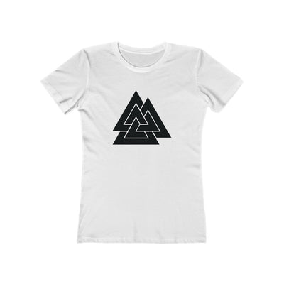 Valknut Women's Fit T-Shirt Solid White / S - Scandinavian Design Studio