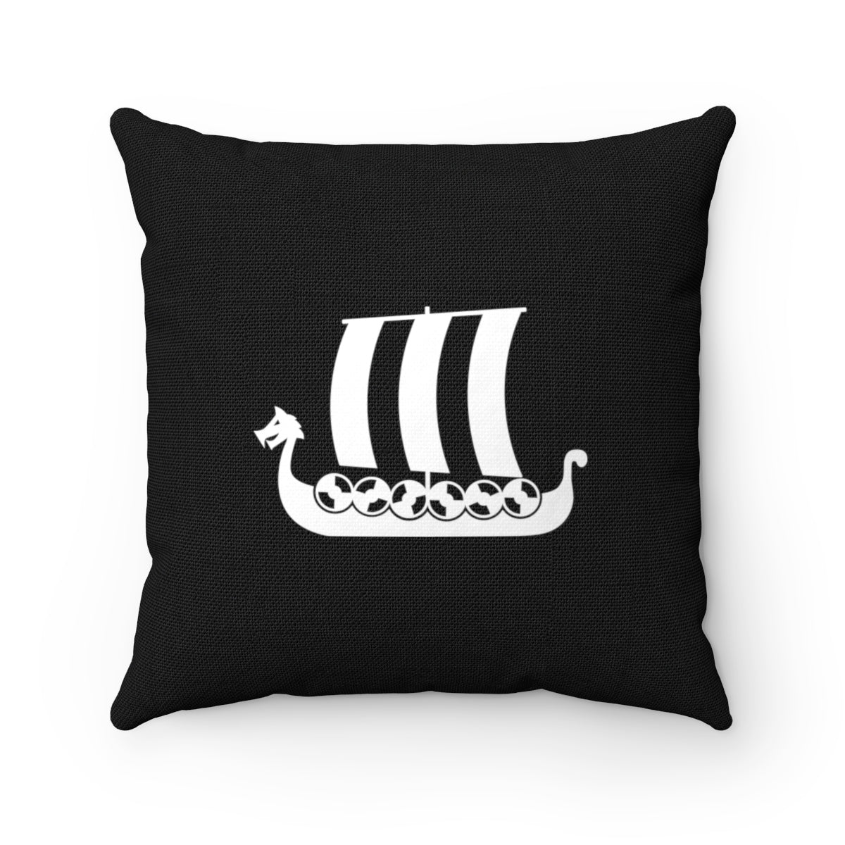 Viking Ship Square Pillow Cover Scandinavian Design Studio