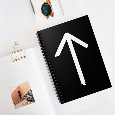 Tiwaz (Warrior) Viking Rune Spiral Notebook Scandinavian Design Studio