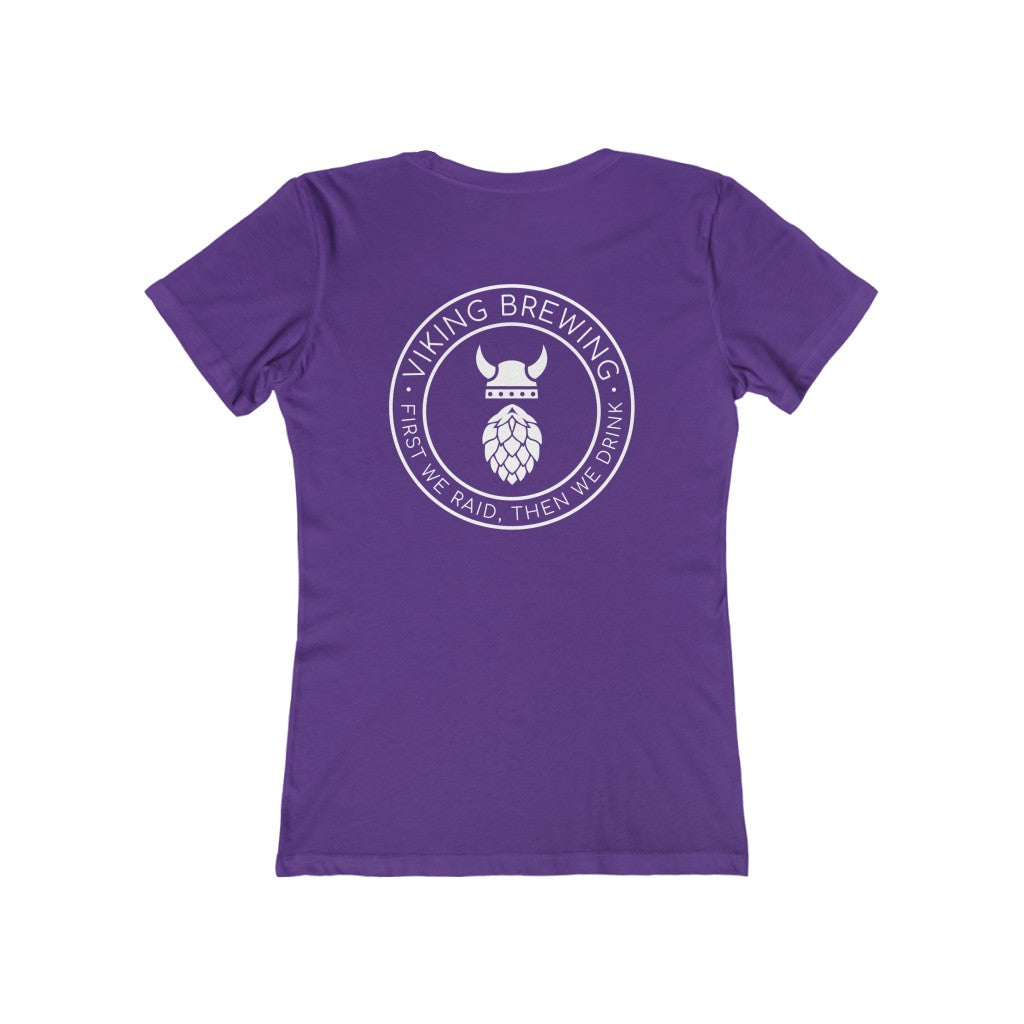 Viking Brewing Women's Fit T-Shirt Solid Purple Rush / S - Scandinavian Design Studio