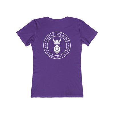 Viking Brewing Women's Fit T-Shirt Solid Purple Rush / S - Scandinavian Design Studio
