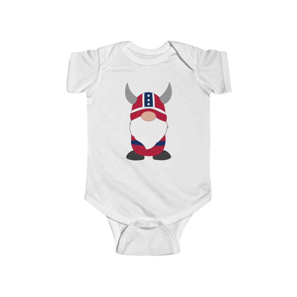 Norwegian Viking Boy Gnome Baby Bodysuit Scandinavian Design Studio